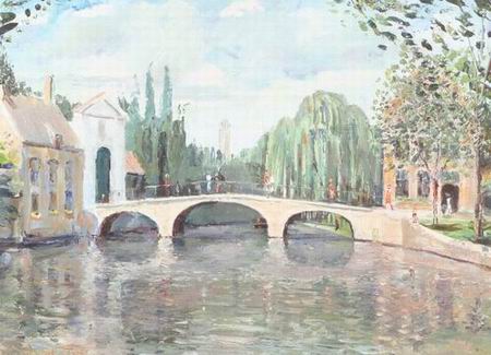 French Countryside oil painting